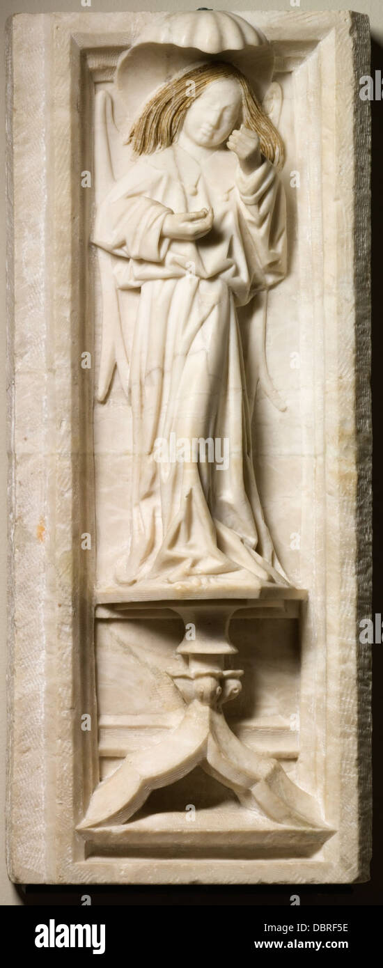 Angelo in una nicchia, un frammento da la tomba di Don Garcia Osorio, dalla chiesa di San Pedro, Ocaña 49.23.17 Foto Stock