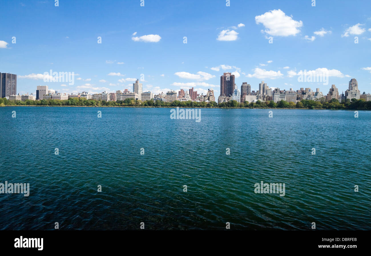 La città di New York, Central Park, Jacqueline Kennedy Onassis serbatoio Foto Stock