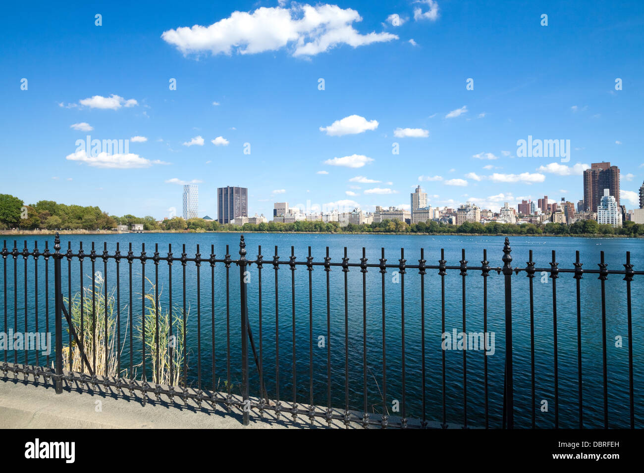 La città di New York, Central Park, Jacqueline Kennedy Onassis serbatoio Foto Stock
