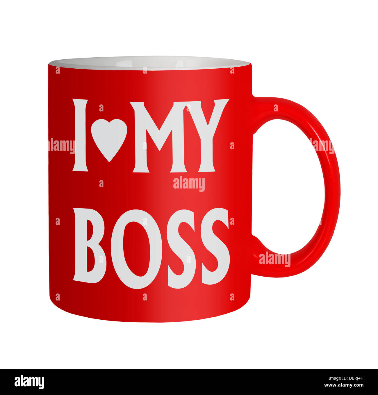 Felice lavoratore o office romance - mug. Foto Stock