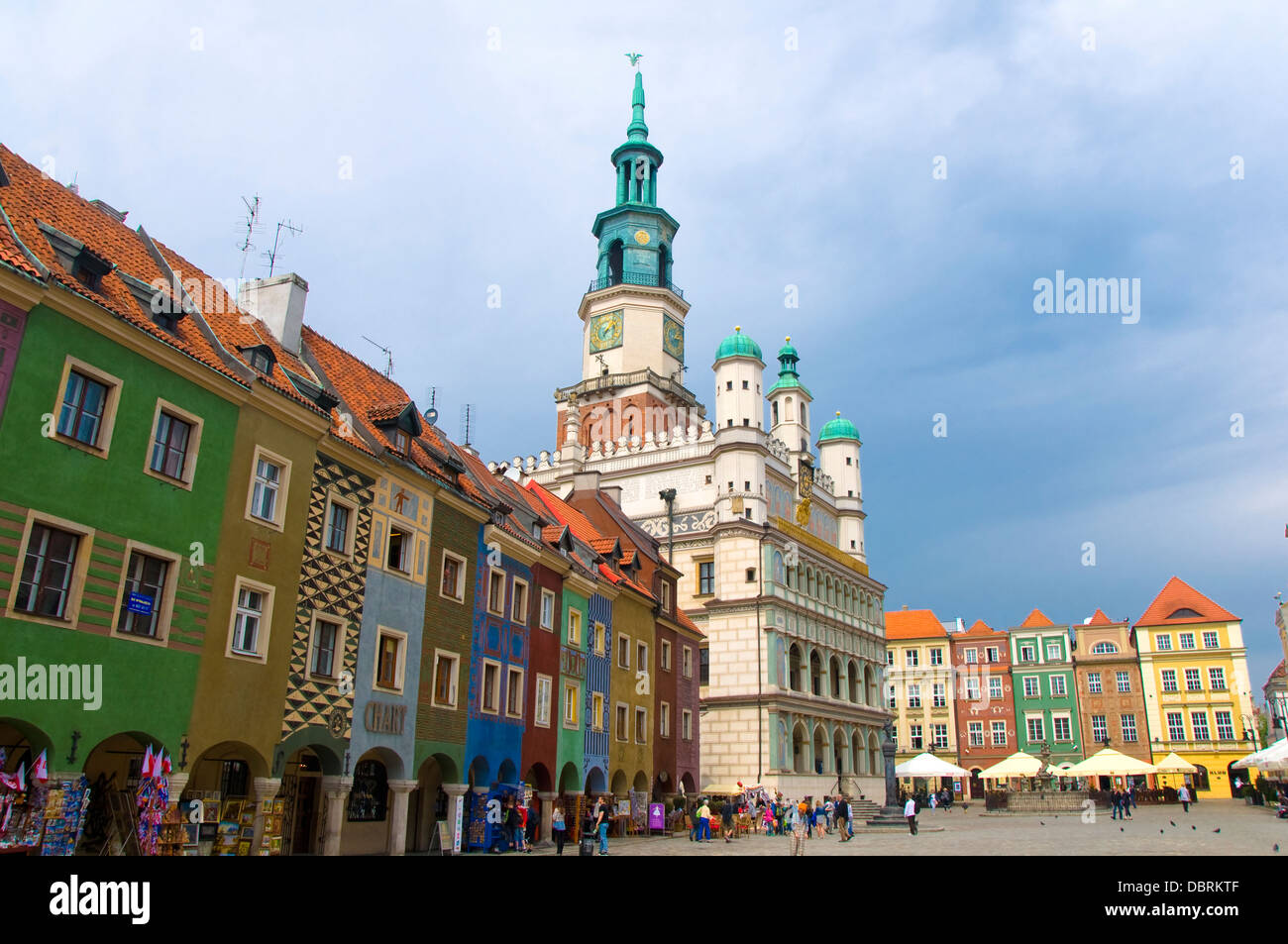 Town Hall, Poznan, Polonia Foto Stock