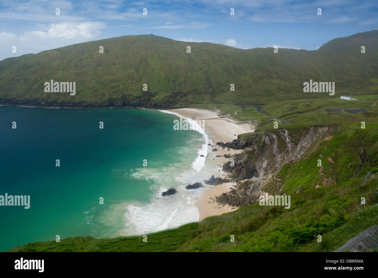 Keem Bay spiaggia remota in occidente di Achill Island County Mayo Connaught Connacht Eire Repubblica di Irlanda Foto Stock