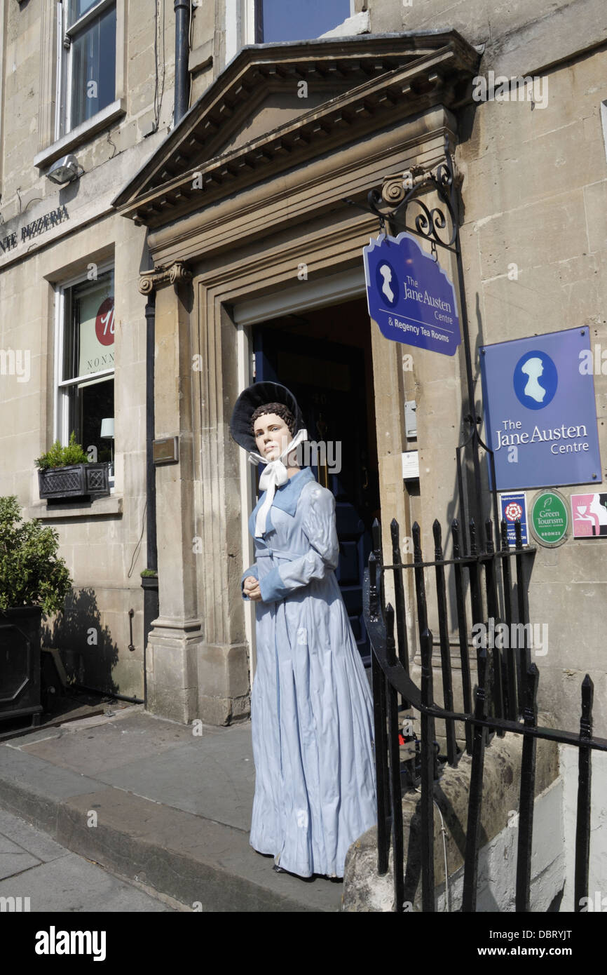 Il centro Jane Austen a Bath, Inghilterra, Regno Unito. Destinazione turistica Foto Stock