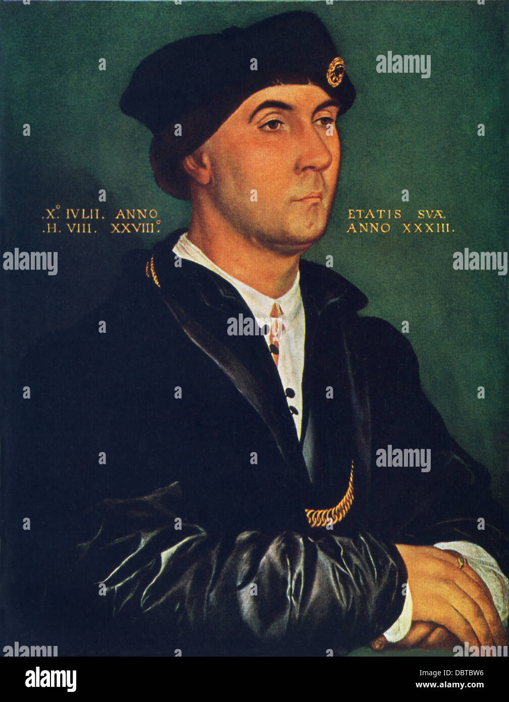 Hans Holbein il Giovane (1497-1543), insigne artista del Rinascimento tedesco, dipinto di Sir Richard Southwell. Foto Stock