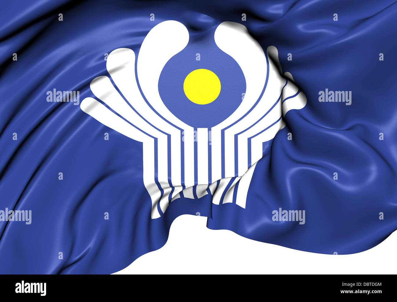Stati indipendenti del Commonwealth bandiera. Close up. Foto Stock