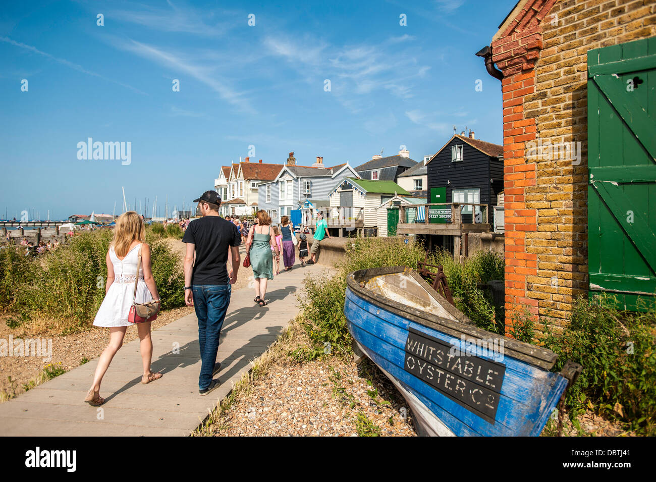 Whitstable mare lungomare mare Foto Stock