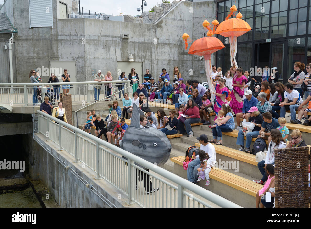 Il Monterey Bay Aquarium programma di istruzione per i bambini Foto Stock