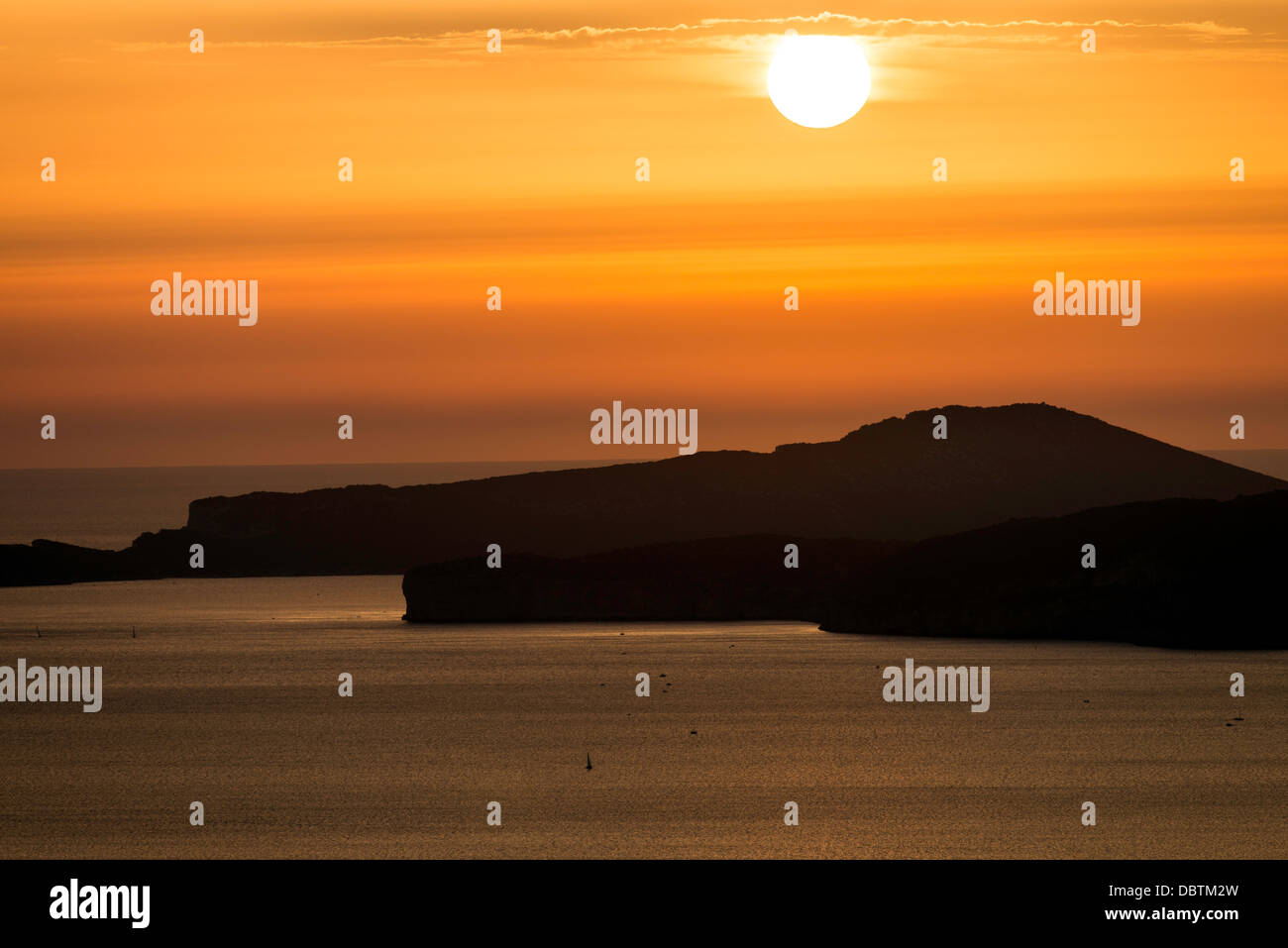 Alghero Porto Conte e Capo Caccia Sardegna Italia Foto Stock