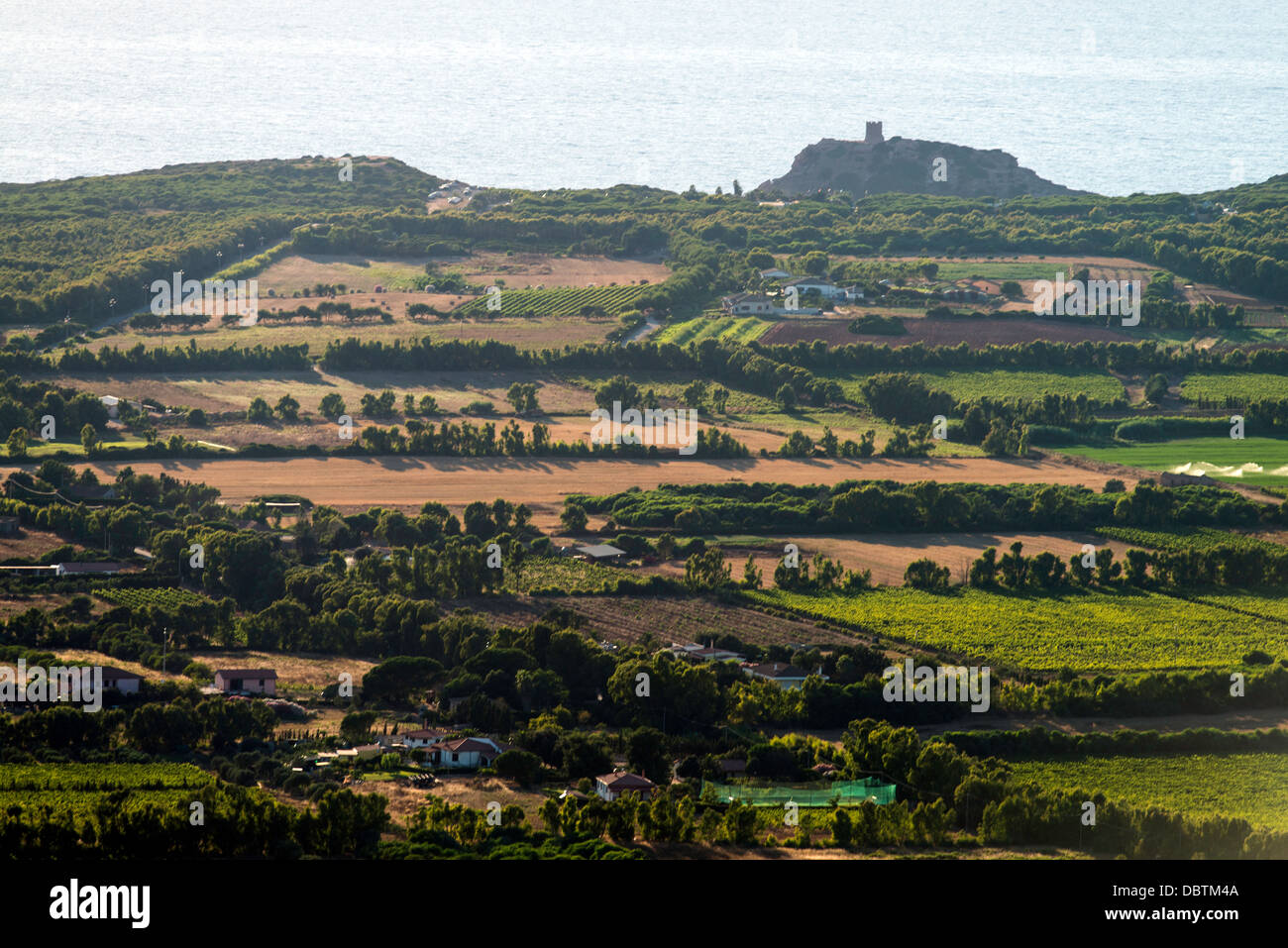 Alghero Porto Conte e Torre del Porticciolo Sardegna Italia Foto Stock