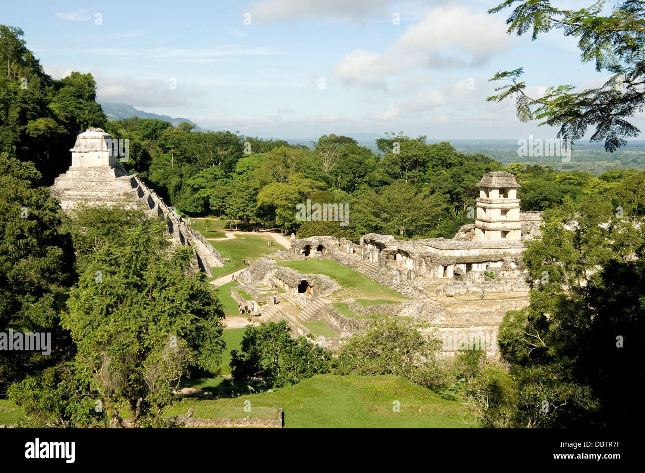 Palenque, Sito Patrimonio Mondiale dell'UNESCO, Messico, America del Nord Foto Stock