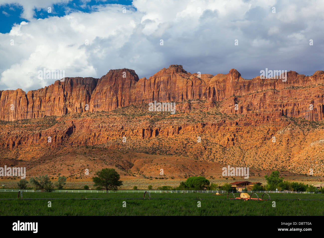 Paesaggio in Moab vicino al Parco Nazionale di Arches, Moab,Utah,USA Foto Stock