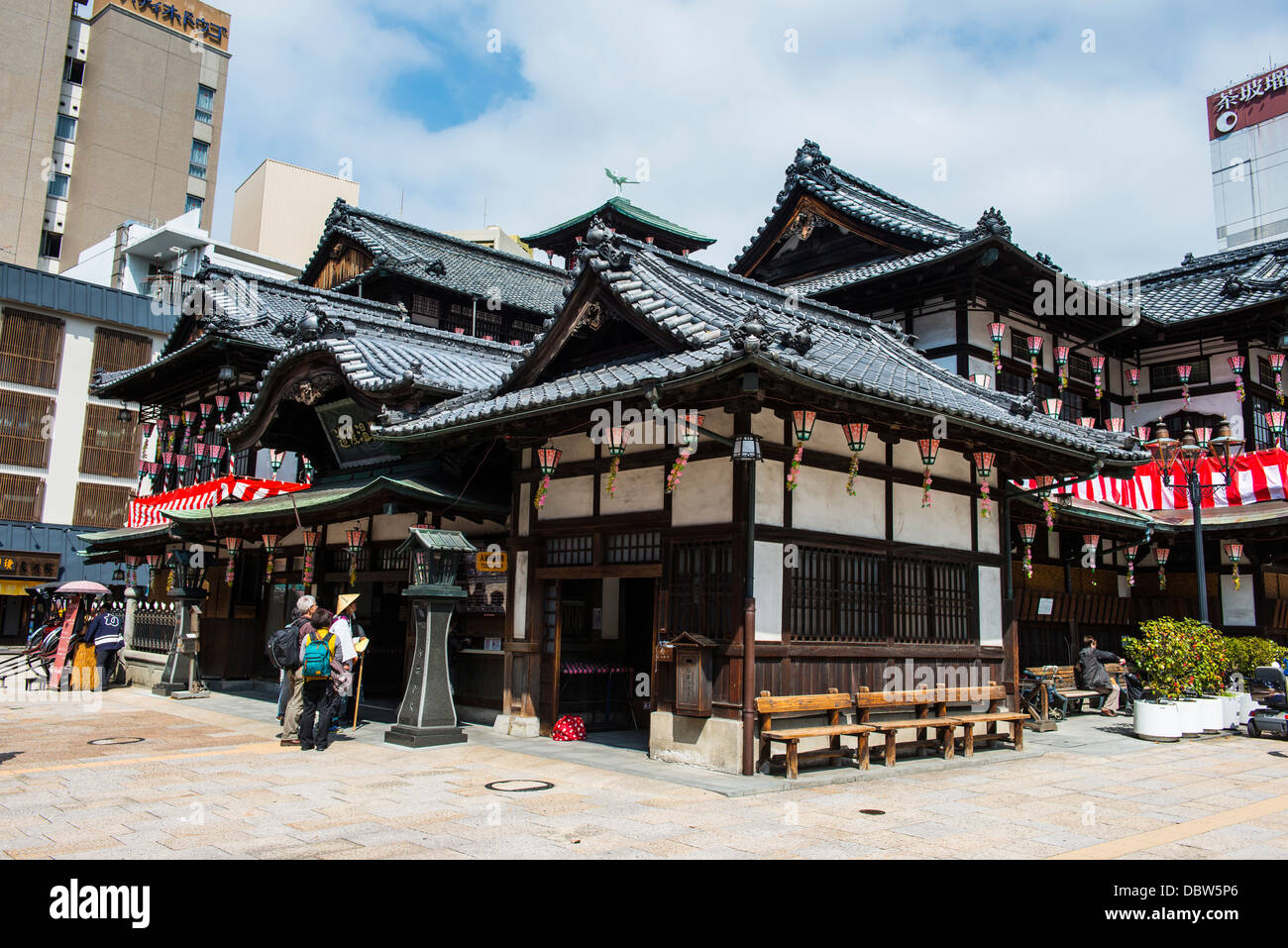 Dogo Onsen antica stazione termale, Matsuyama, Shikoku, Giappone, Asia Foto Stock