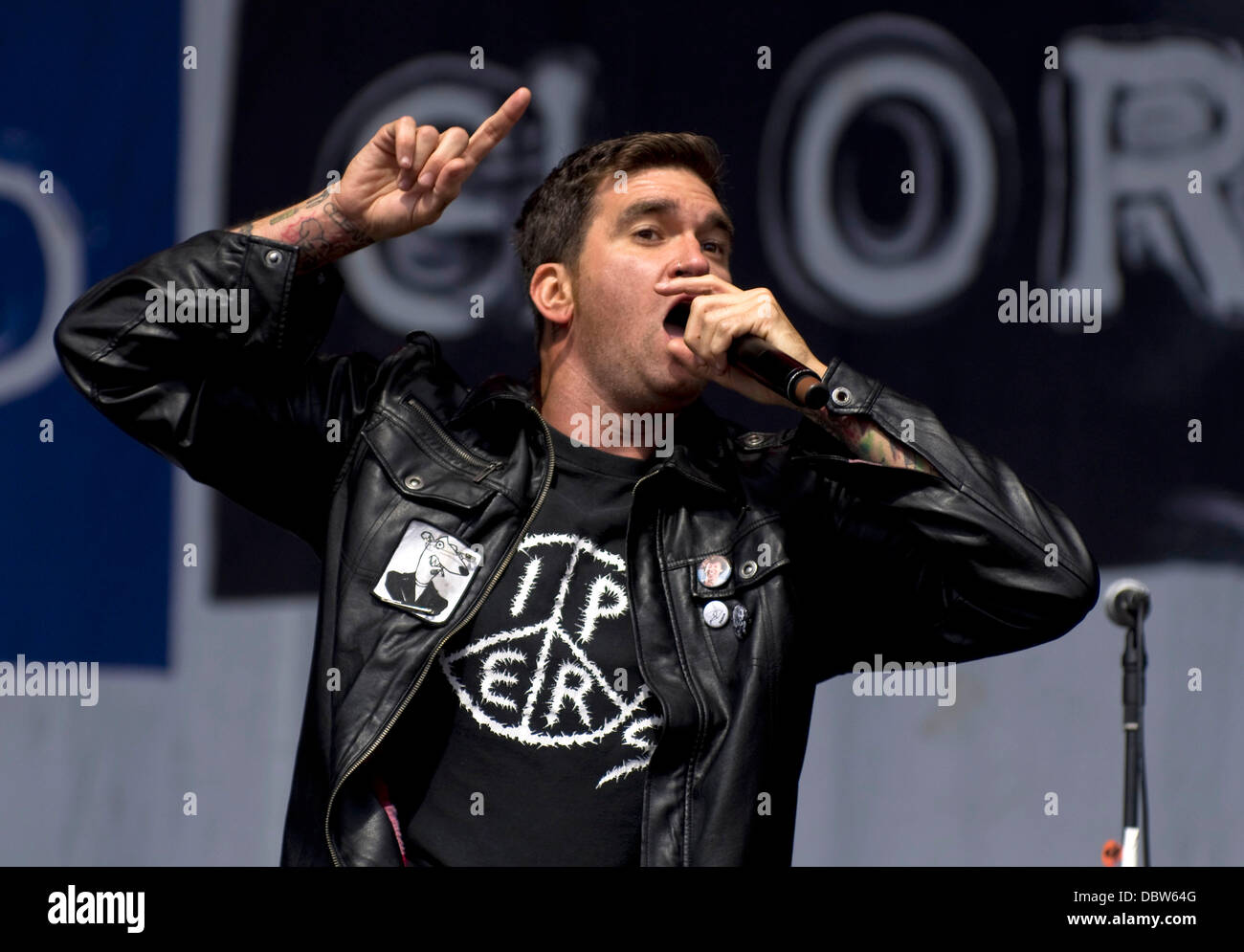 New Found Glory festival di Leeds a Bramham Park - Giorno 2 West Yorkshire, Inghilterra - 27.08.11 Foto Stock