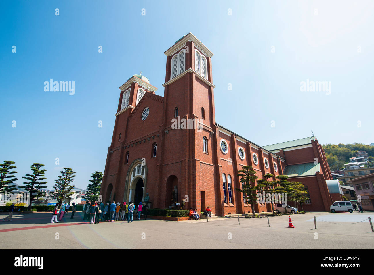 La chiesa cristiana in Nagasaki, Kyushu, Giappone, Asia Foto Stock