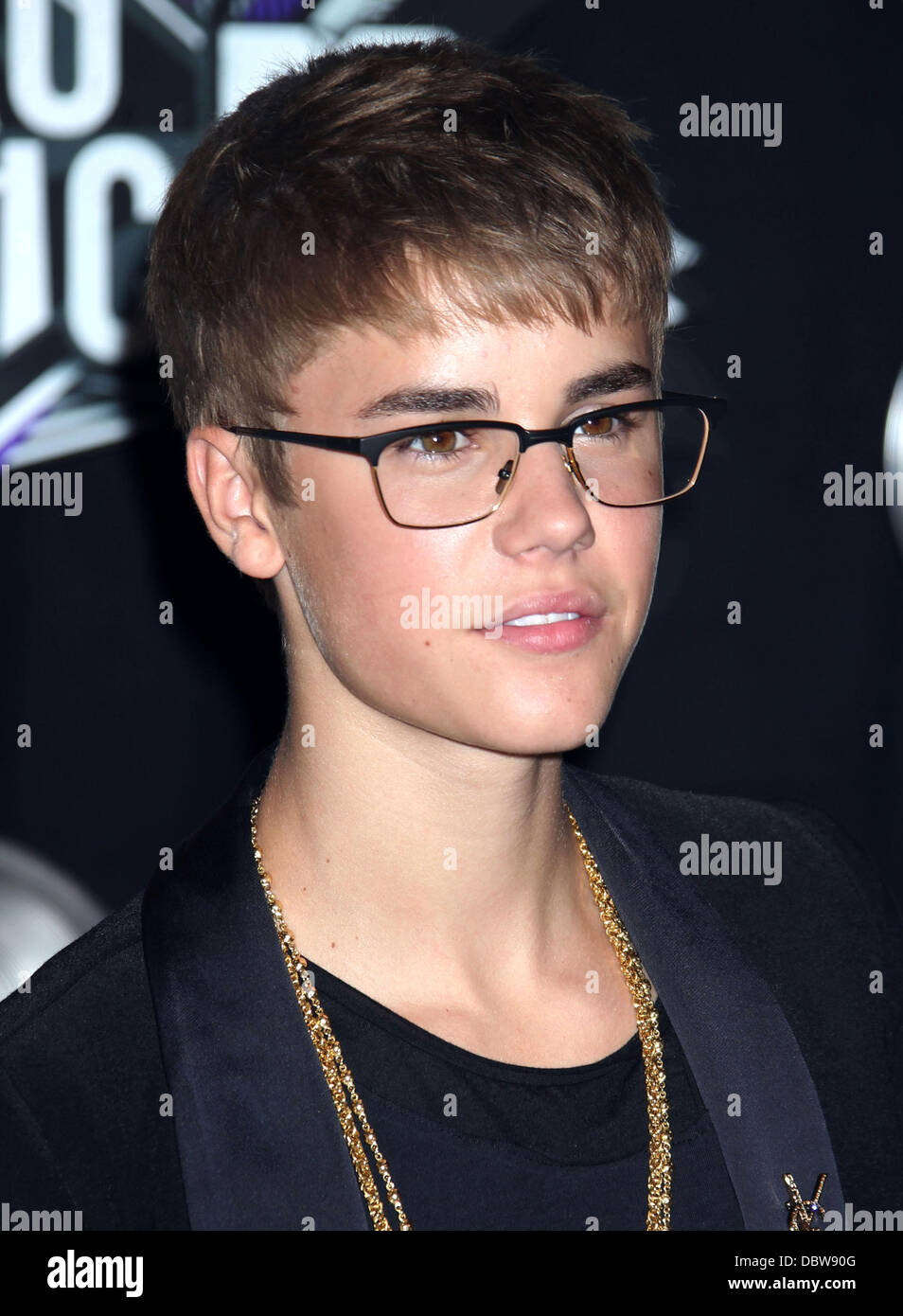 Justin Bieber 2011 MTV Video Music Awards tenutosi presso la Live - Gli arrivi di Los Angeles, California - 28.08.11 Foto Stock