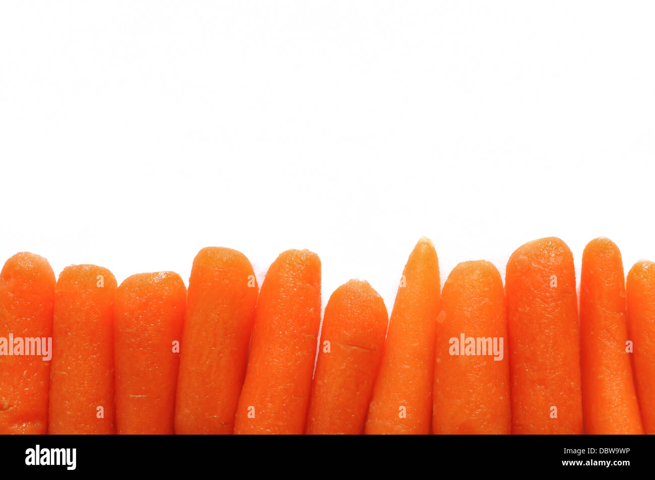 Una fila di carotine Foto Stock