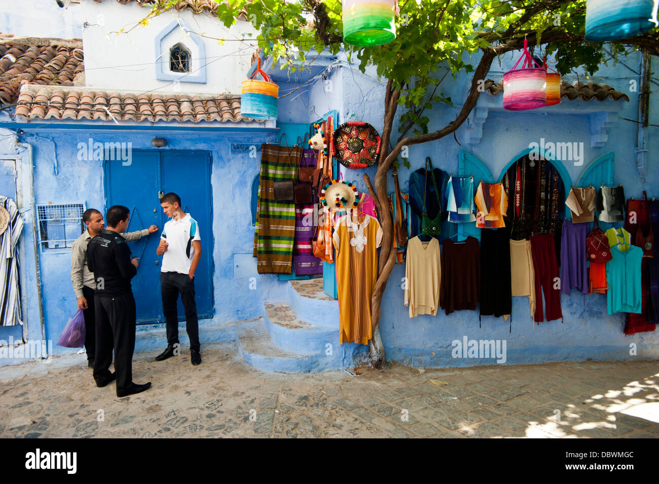 Chefchaouen, Rif regione. Il Marocco.il Nord Africa. Foto Stock