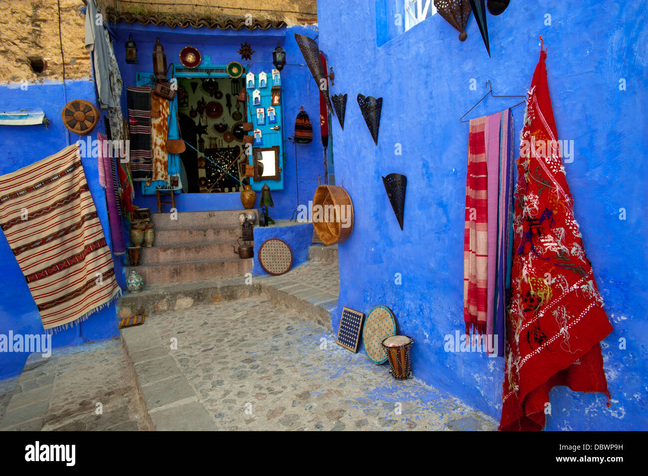 Chefchaouen, Rif regione. Il Marocco.il Nord Africa. Foto Stock