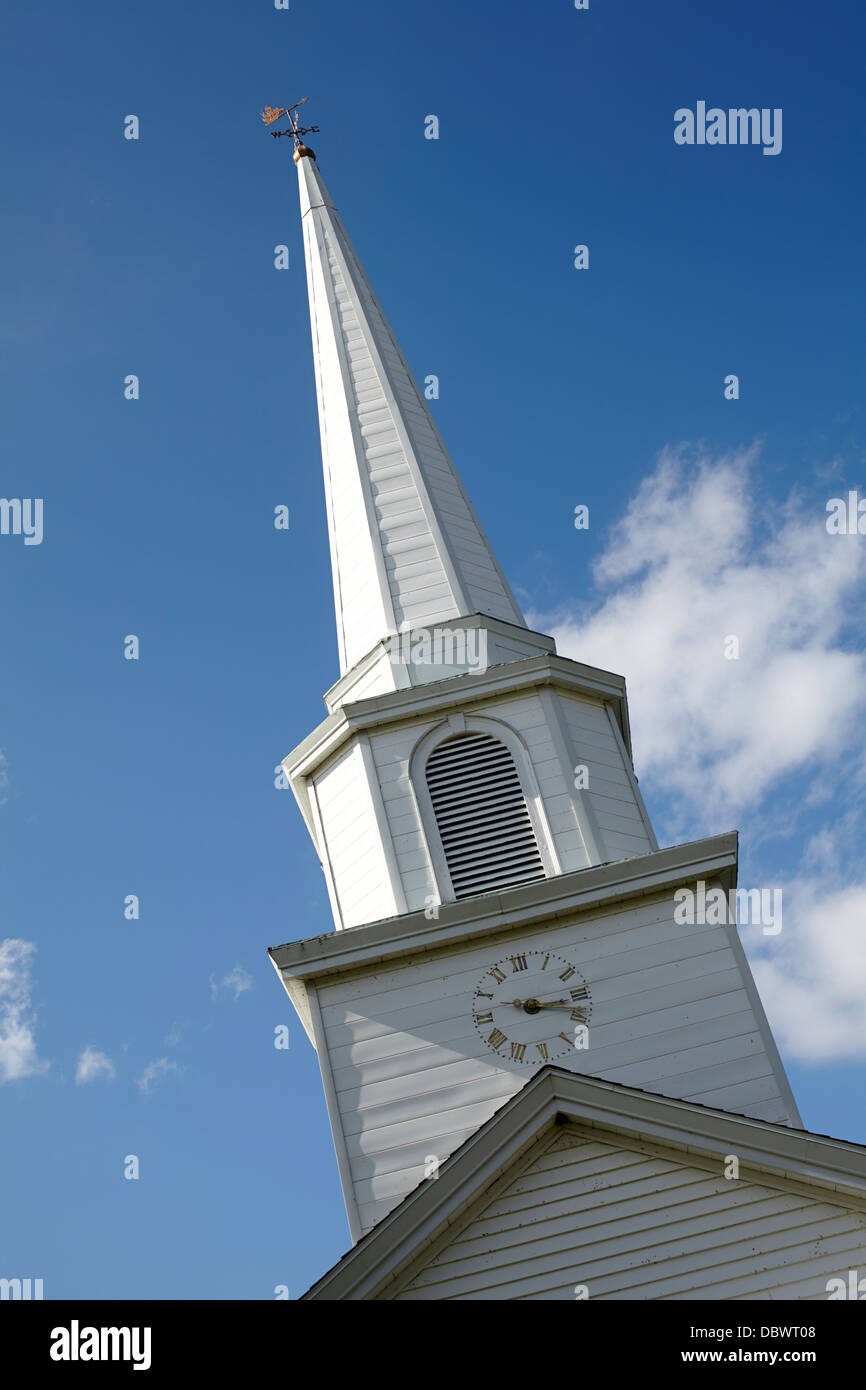 Chiesa rurale vicino a Manchester, New Hampshire, New England, STATI UNITI D'AMERICA Foto Stock