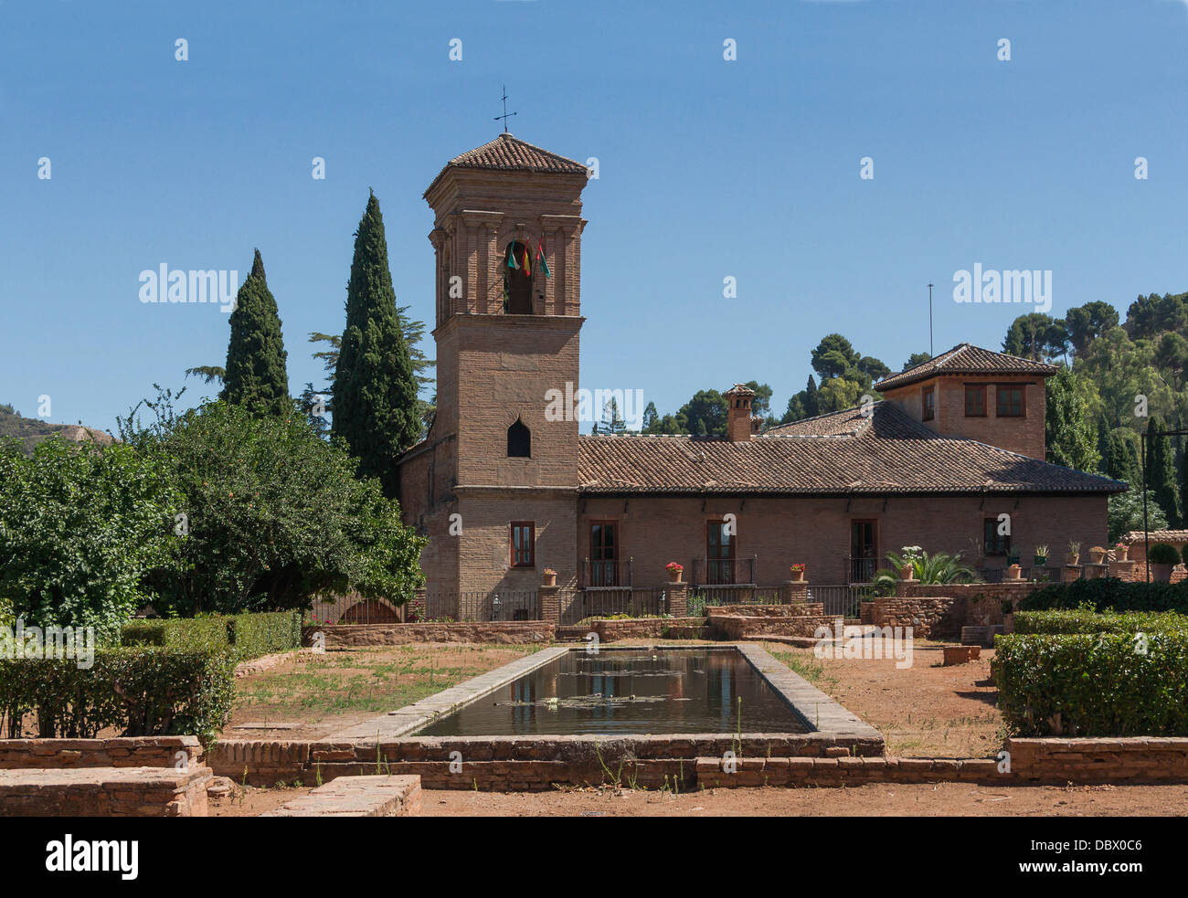 L'ex convento di San Francisco, ora il Parador della città, Alhambra di Granada, Spagna. Foto Stock