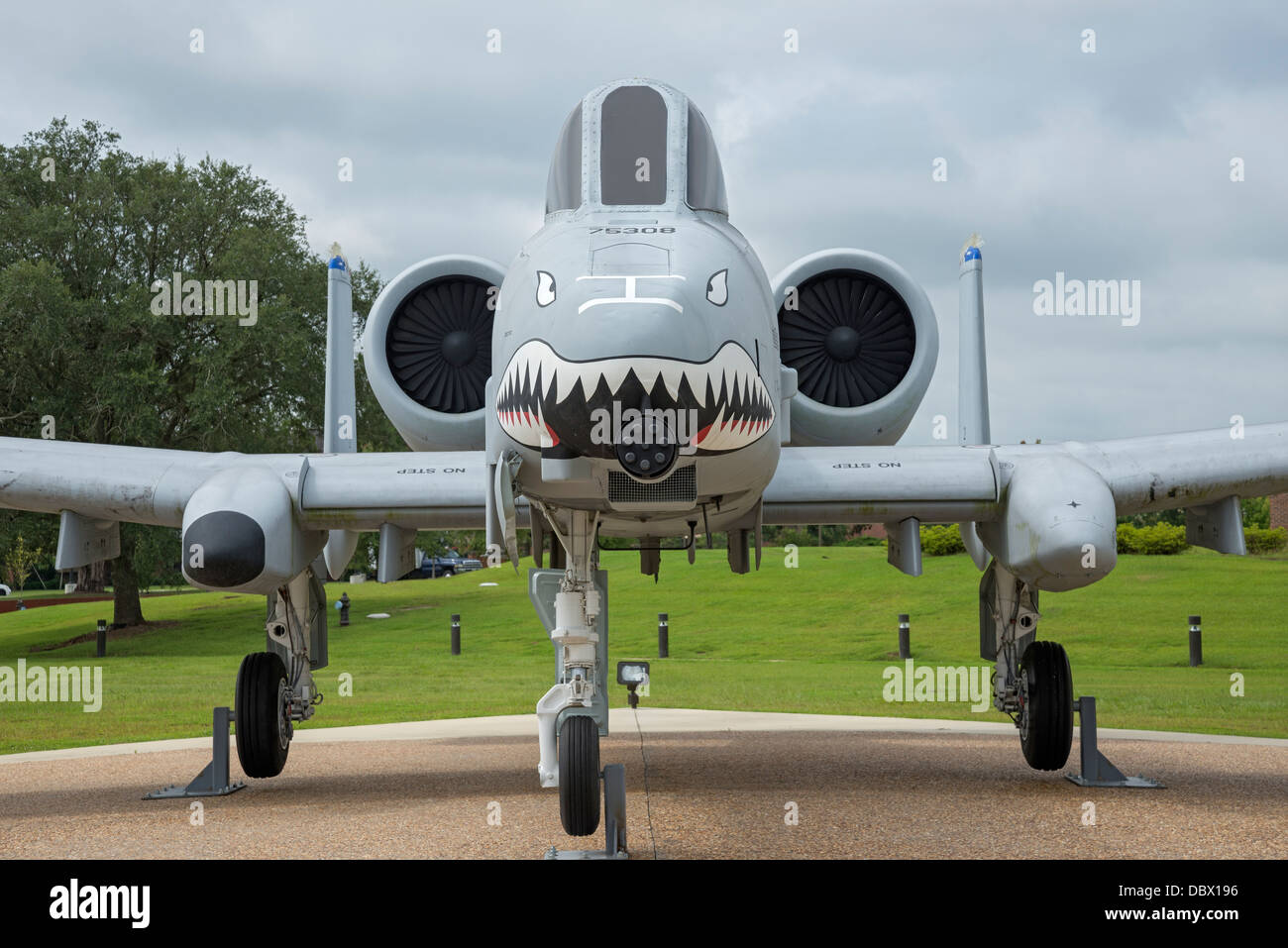 Vintage U.S. Air Force aeroplani a Moody Air Force Base in Valdosta Georgia. Foto Stock