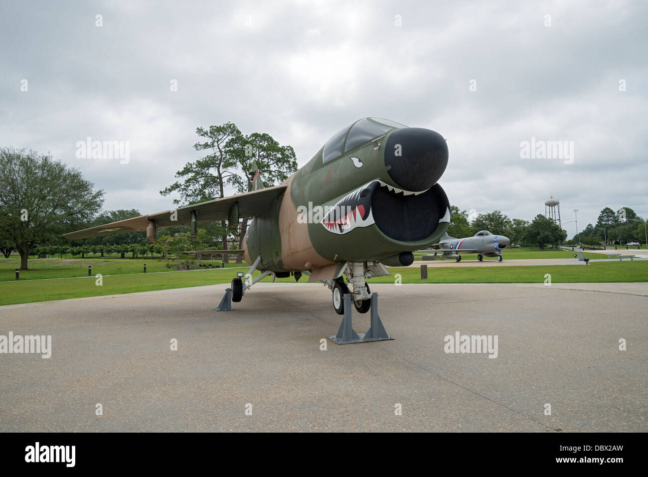 Vintage U.S. Air Force aeroplani a Moody Air Force Base in Valdosta Georgia. Foto Stock