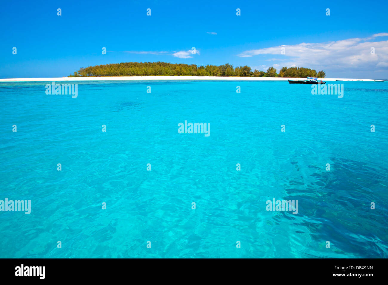 Spiaggia di Zanzibar Foto Stock