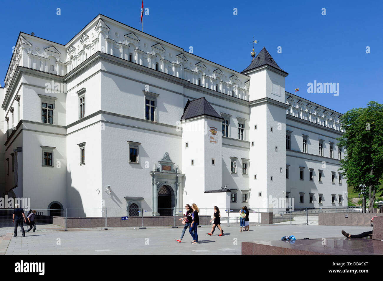 Grand Duke Palace a Vilnius, Lituania Europa, l'UNESCO-World-Heritage Foto Stock