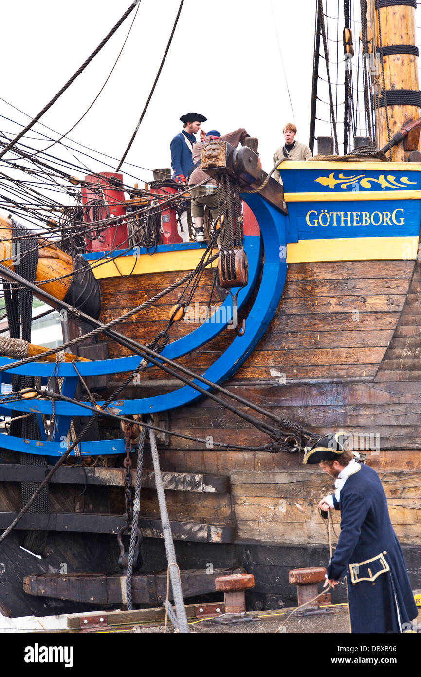 Svedese vecchia nave a vela Götheborg Foto Stock