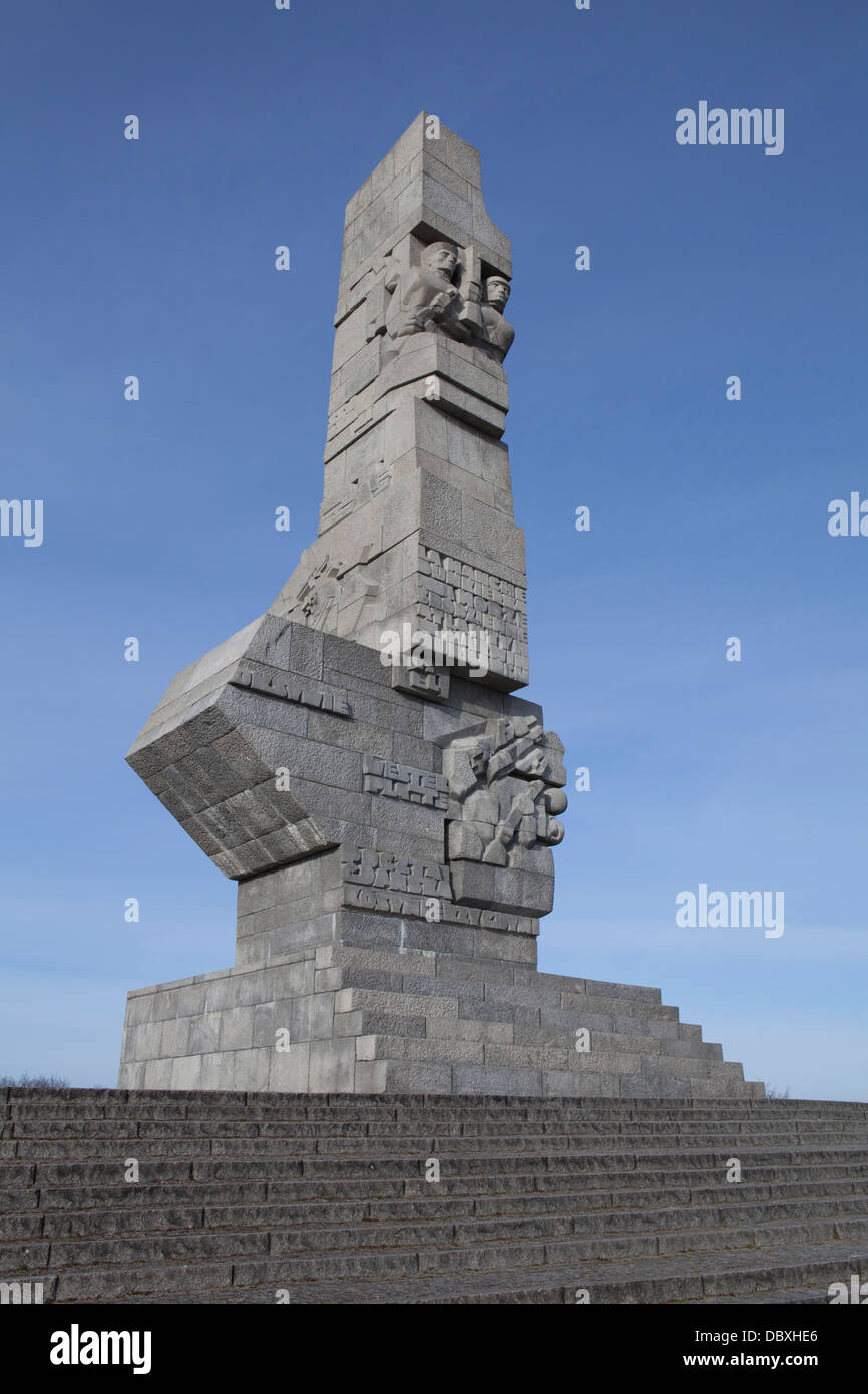 Eroi di Westerplatte WW2 Memorial Foto Stock