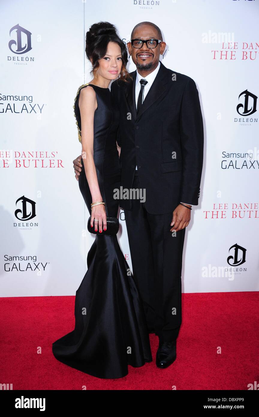 New York, NY, STATI UNITI D'AMERICA. 5 Ago, 2013. New York, NY. 5 Ago, 2013. Keisha Whitaker, Forest Whitaker presso gli arrivi per LEE DANIELS' BUTLER Premiere, il Teatro Ziegfeld, New York, NY, 5 agosto 2013. © Gregorio T. Binuya/Everett raccolta/Alamy Live News/Alamy Live News Foto Stock