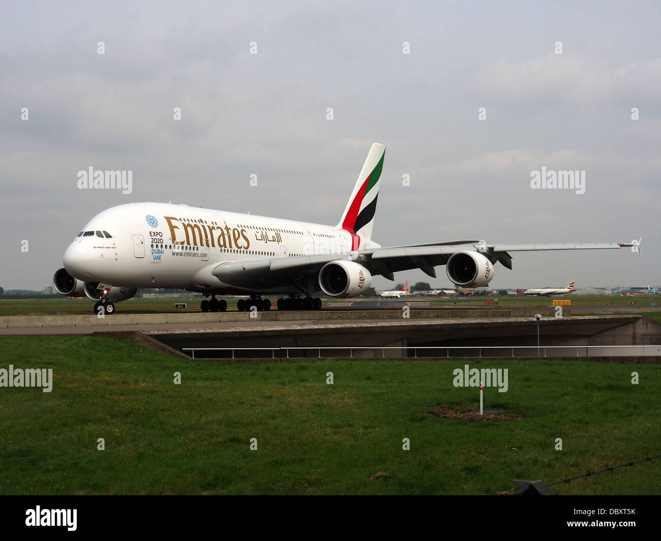 A6-EDW Emirates Airbus A380-861 - CN 103 rullaggio 14luglio2013 -003 Foto Stock