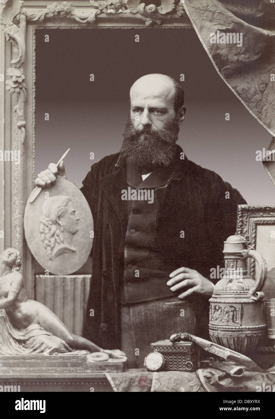 Mathieu-Meusnier (1824 - 1896), scultore francese e collettore Foto Stock