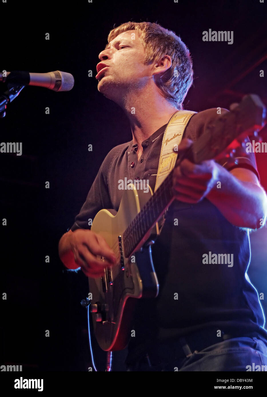 Lee Mavers La eseguire l'ultima della loro stripped down concerti presso un sold out Liverpool O2 Academy Liverpool, in Inghilterra - 09.09.11 Foto Stock