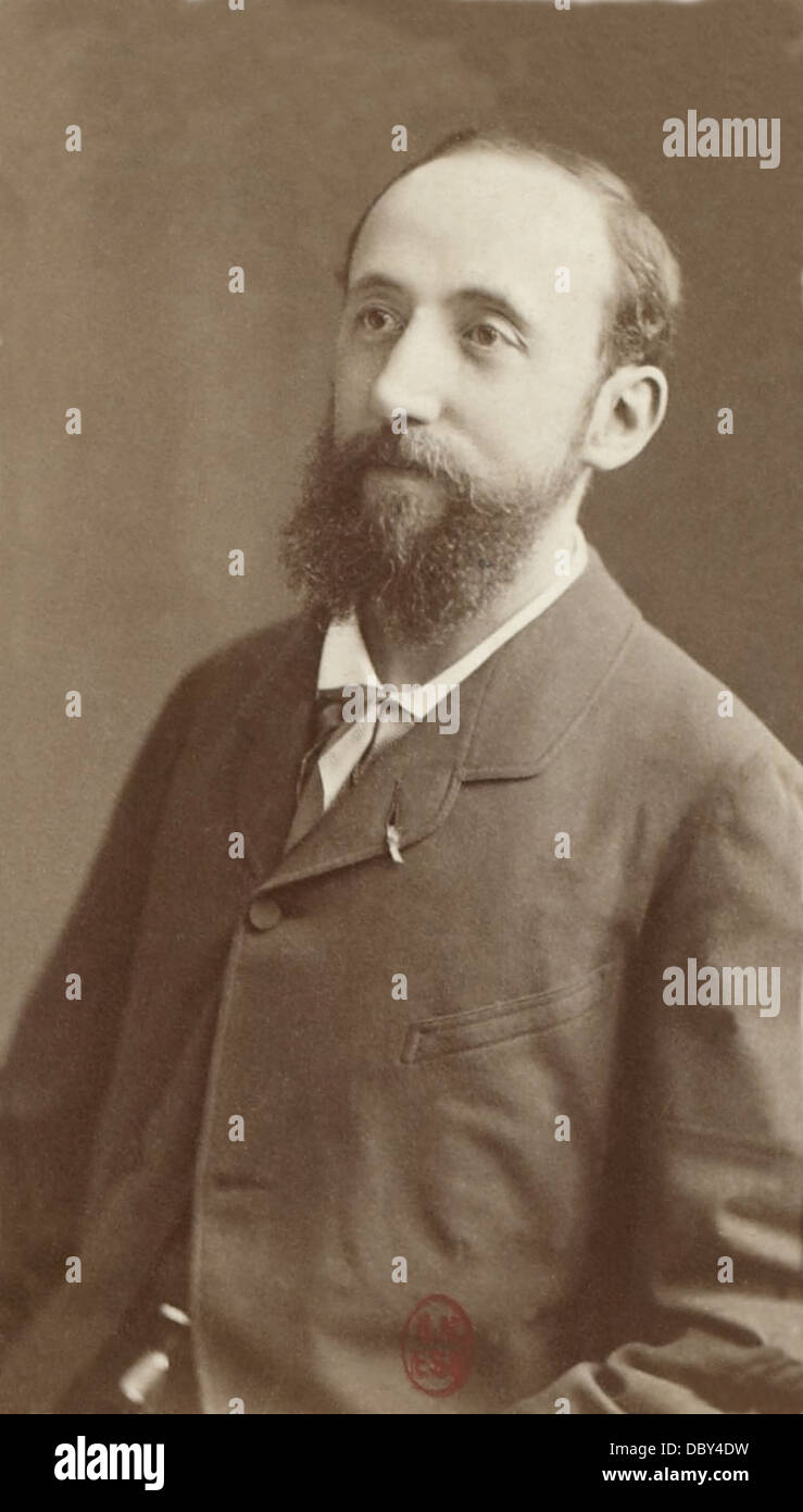 Jules Claretie (1840 - 1913), drammaturgo francese, novellist, giornalista, accademico, direttore del Théâtre Français. Foto Stock