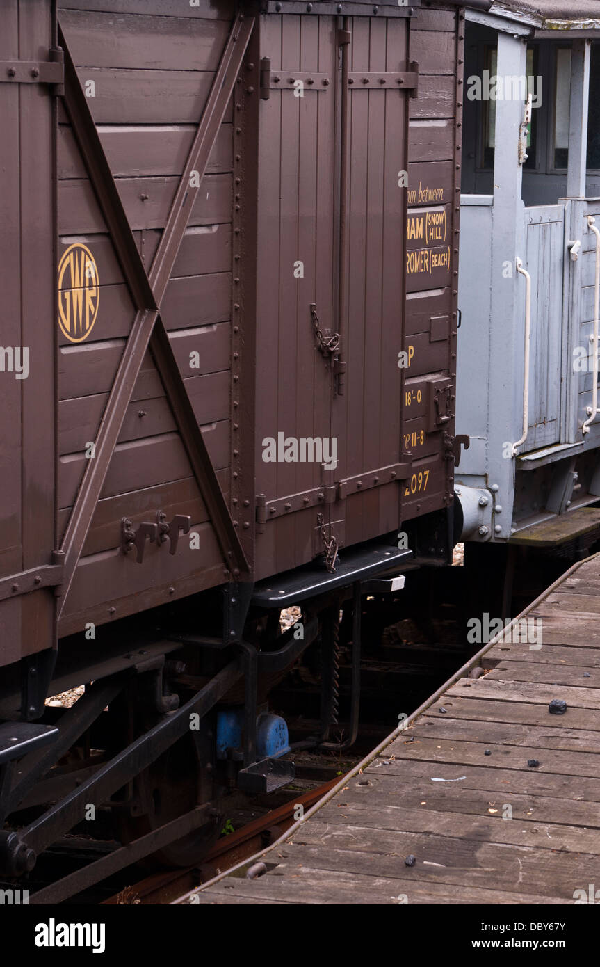 GWR carro merci Nord Stazione di Norfolk Foto Stock