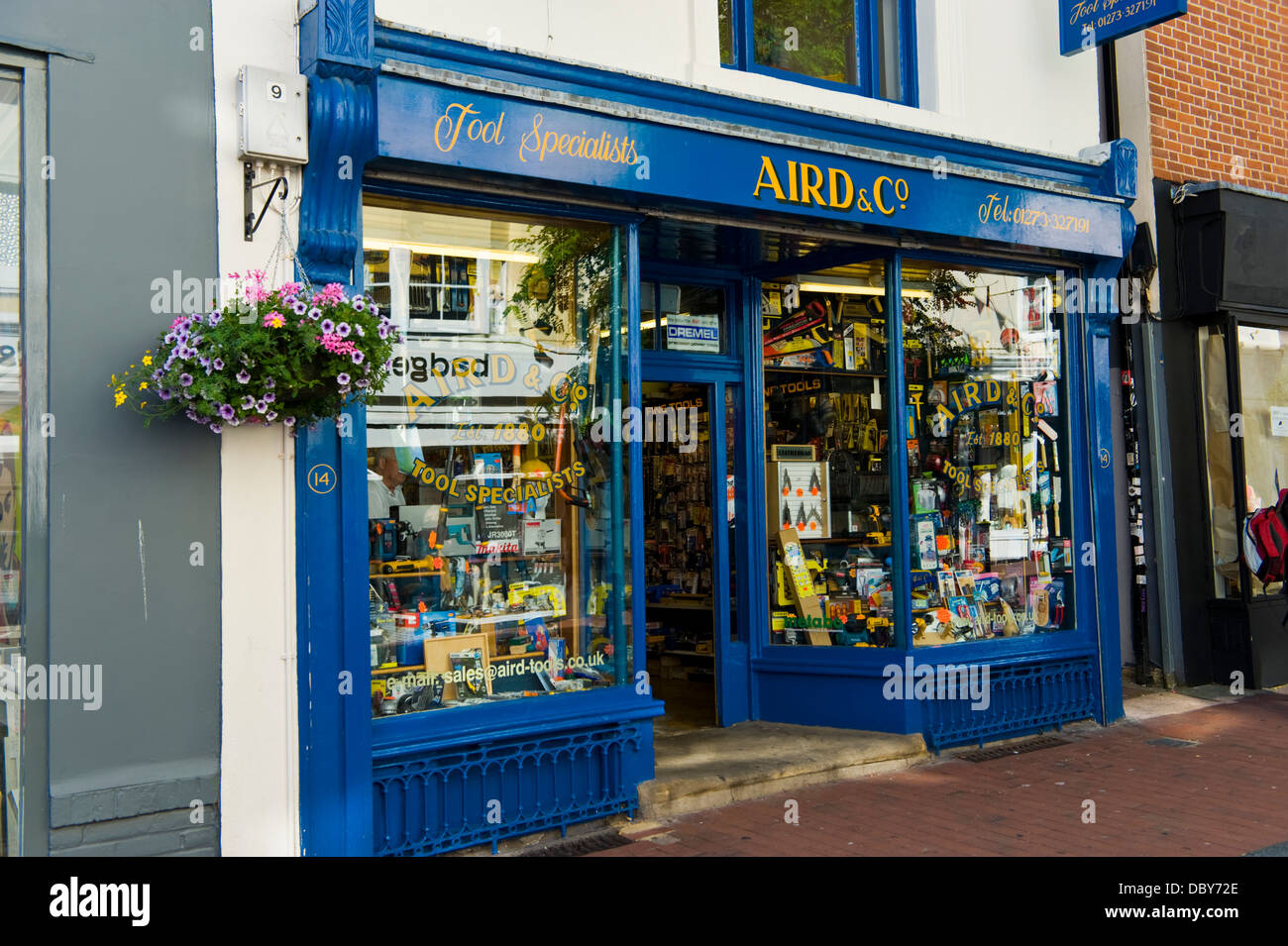 Vecchio stabilito 1880 officina Aird & Co in Brighton East Sussex England Regno Unito Foto Stock