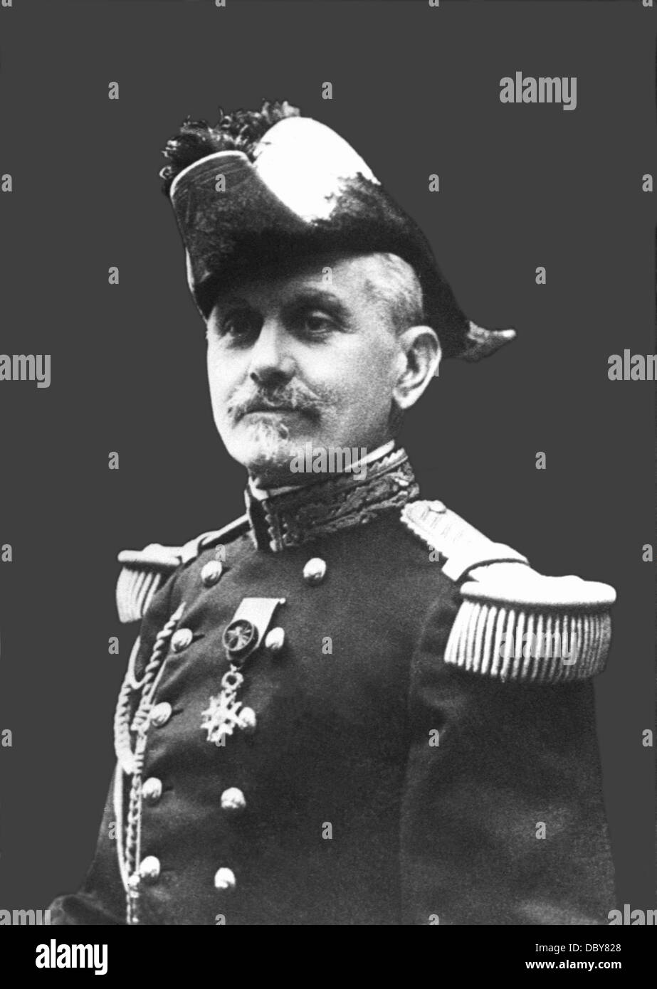 Il generale Michel Joseph Maunoury (1847 - 1923), il Maresciallo di Francia. Foto Stock