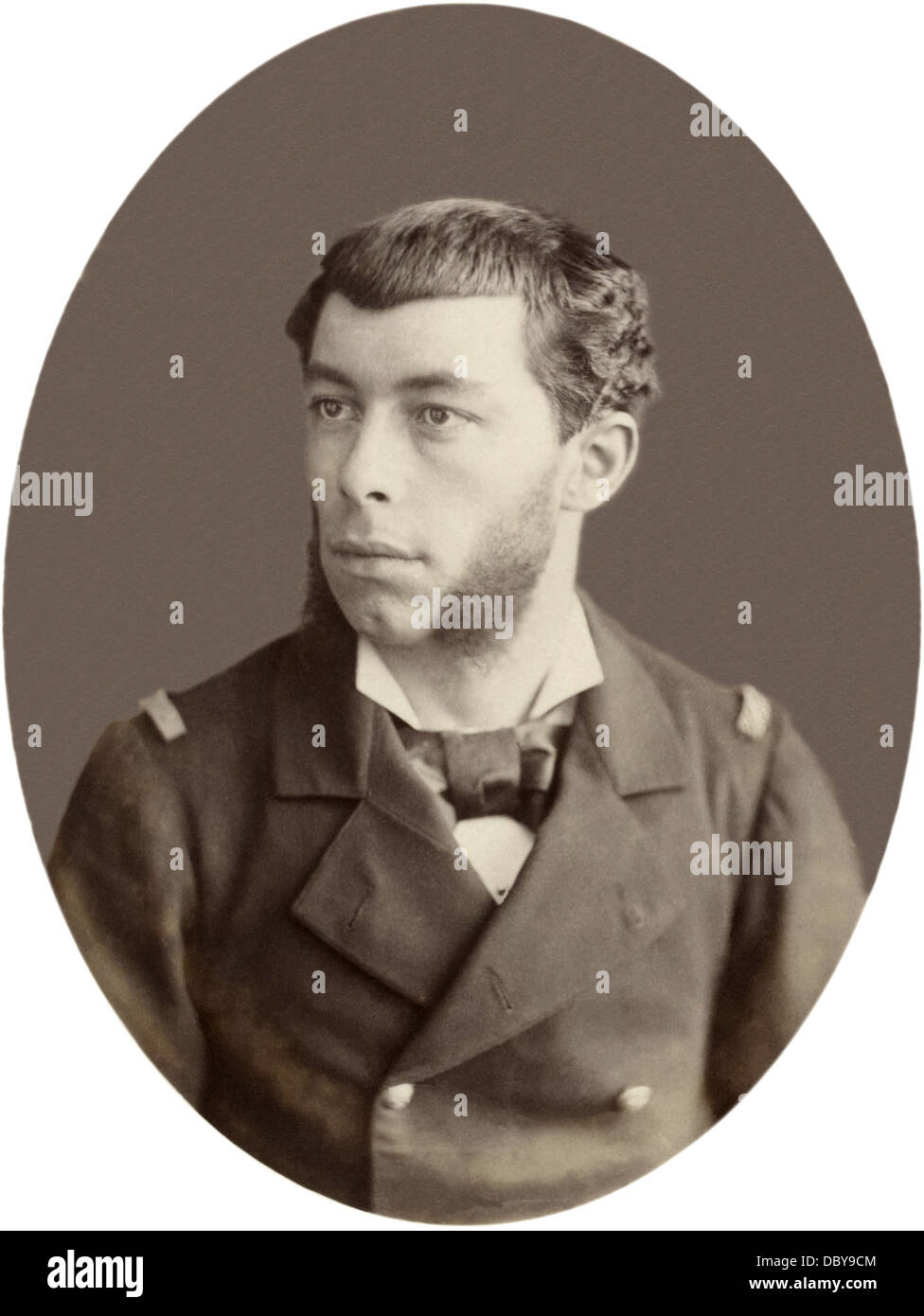 Antoine Mizon, (1853 - 1899), il francese ufficiale della marina, e coloniali explorer. Foto Stock