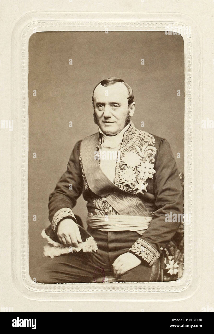 Adolphe Billault (1805-1863), avvocato francese, membro del Parlamento europeo, più volte ministro. Foto Stock