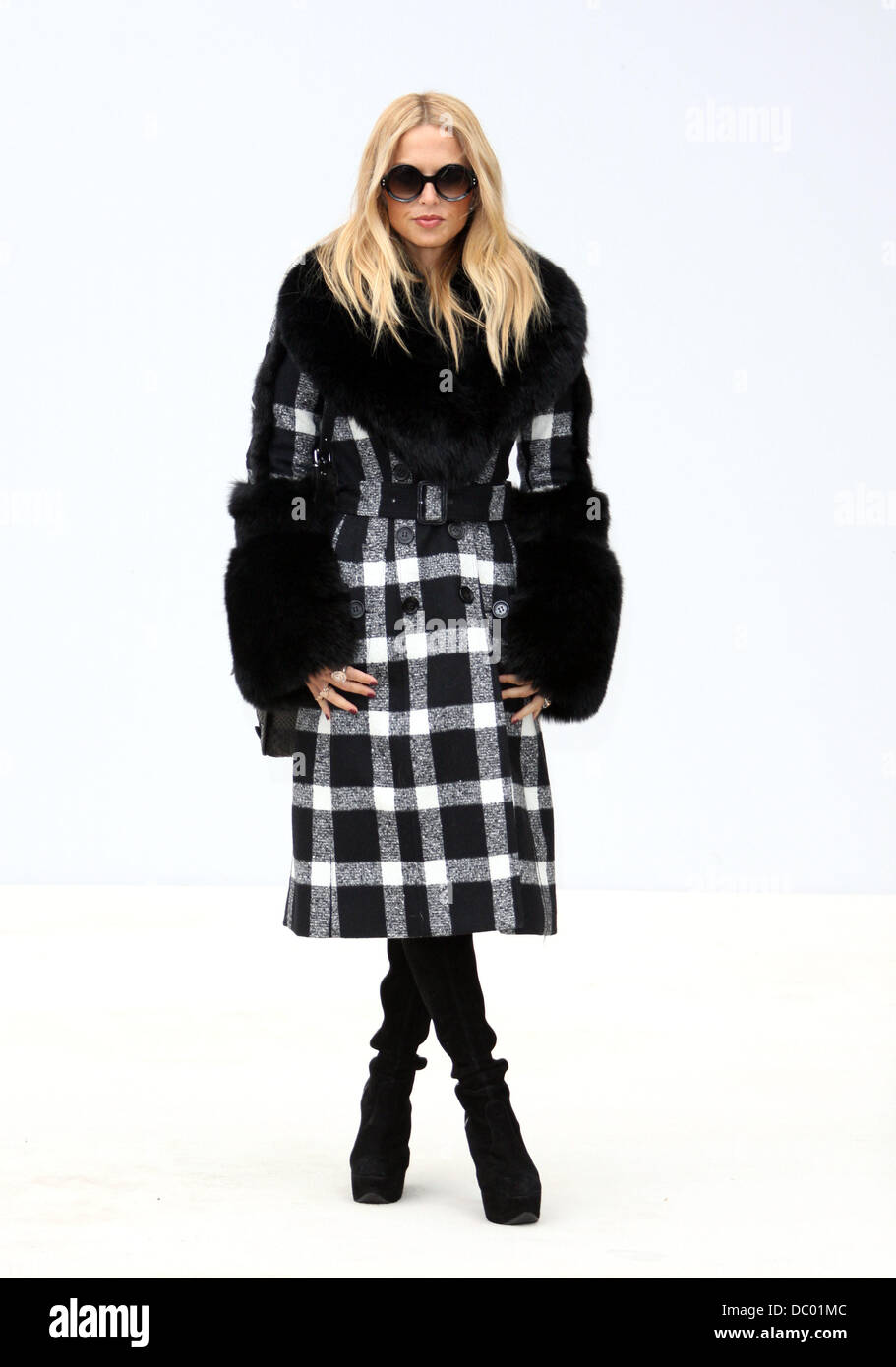 Rachel Zoe London Fashion Week Primavera/Estate 2012 - Burberry Prorsum arrivi - Londra, Inghilterra - 19.09.11 Foto Stock