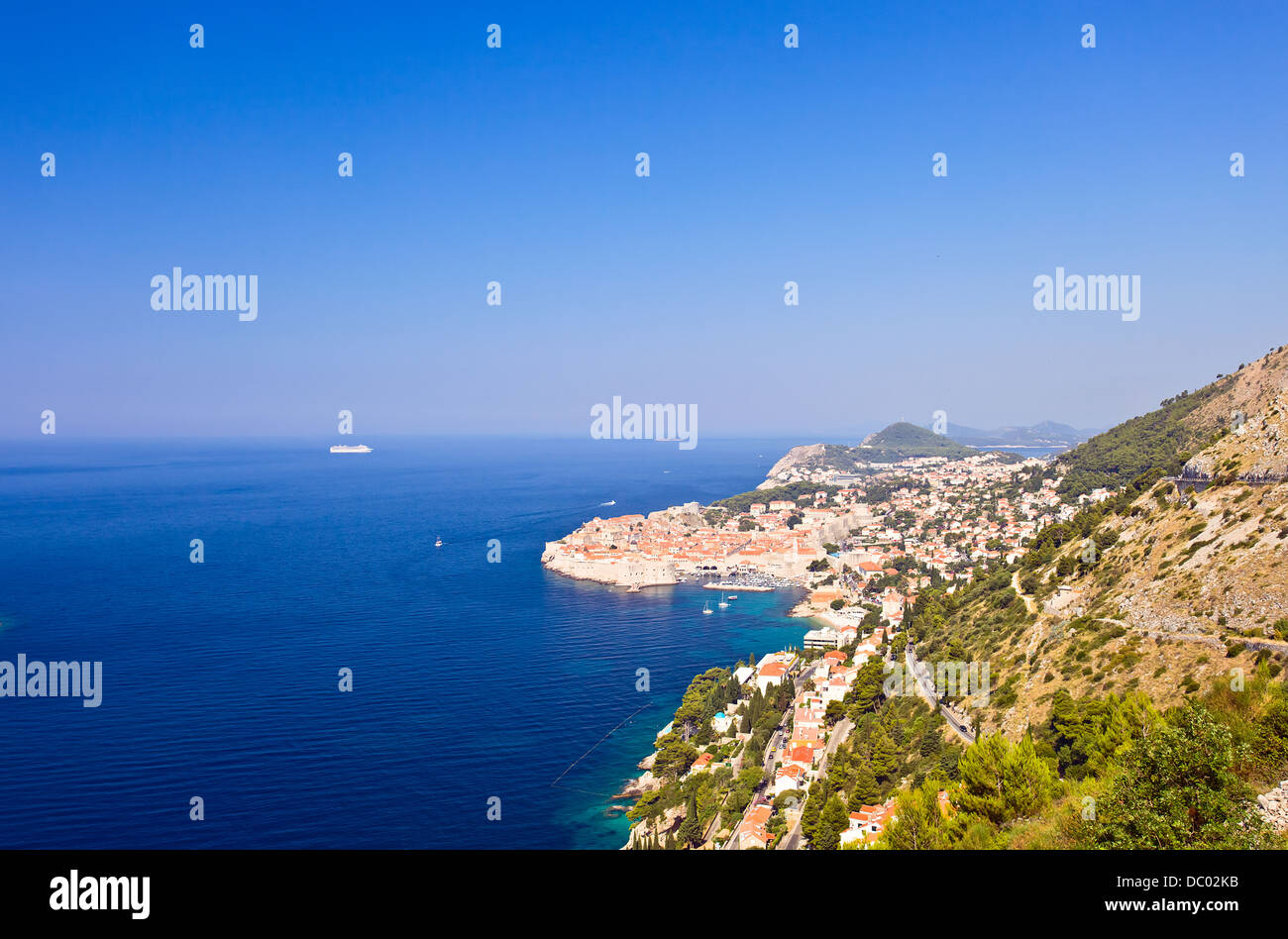 Dubrovnik - un resort in città nel sud della Croazia Foto Stock