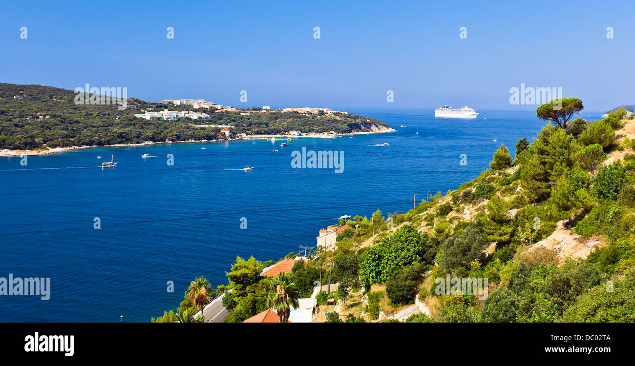 Dubrovnik - un resort in città nel sud della Croazia Foto Stock