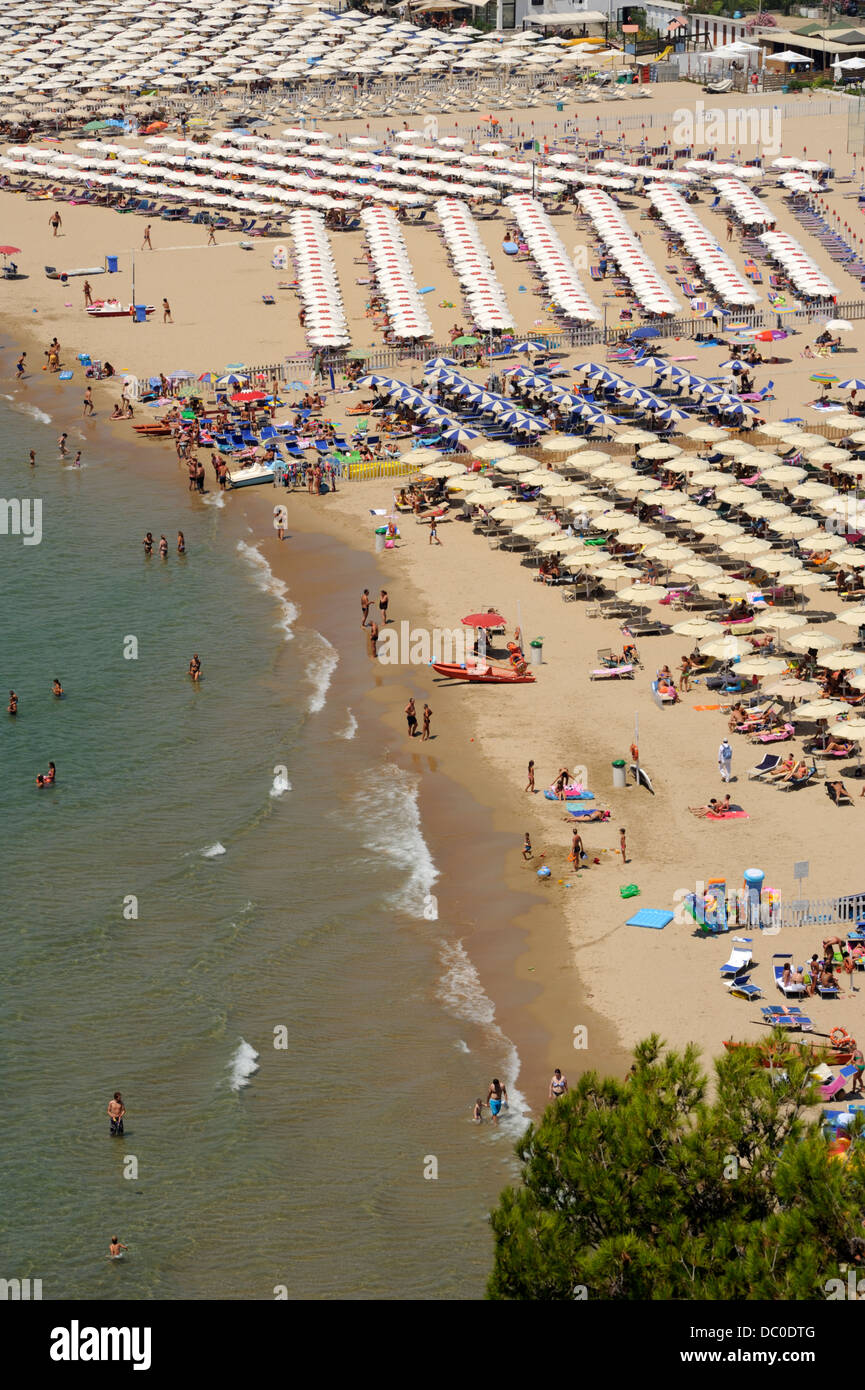 Italia, Lazio, Gaeta, spiaggia di Serapo Foto Stock