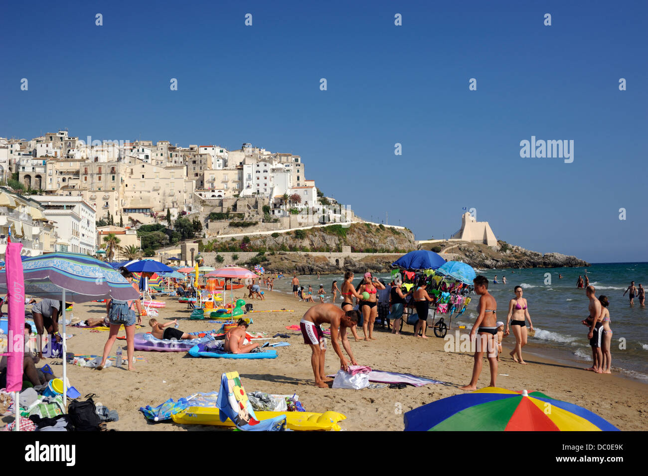 Italia, Lazio, Sperlonga, spiaggia Foto Stock