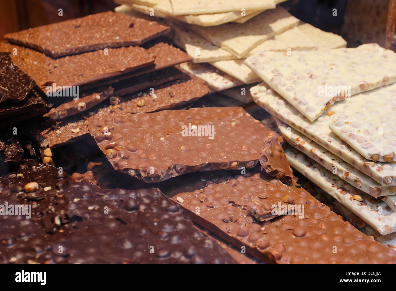 Bruxelles Belgio Europa Grand Platz cioccolato Belga shop Foto Stock