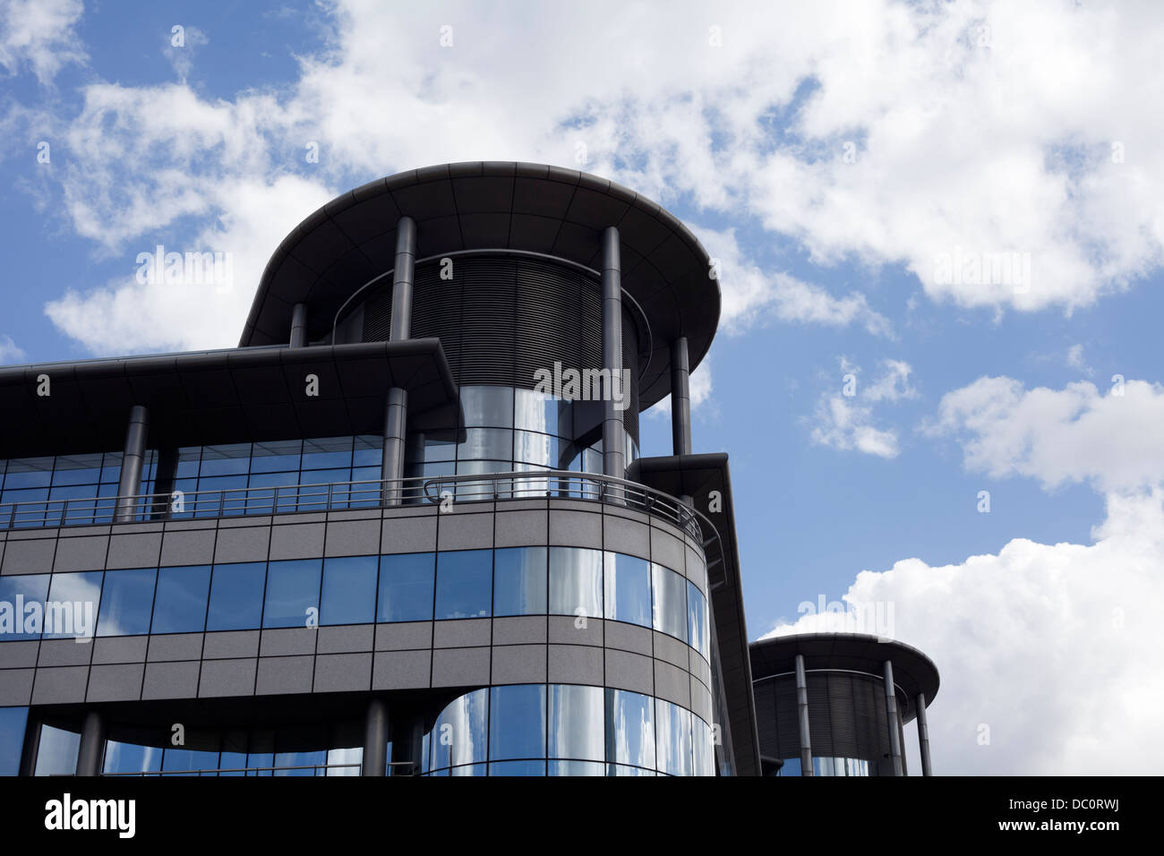 Edificio e sky Manchester Foto Stock