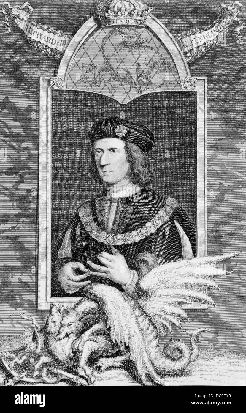 1400s 1480s RICHARD III ULTIMO PLANTAGENET RE D'INGHILTERRA Foto Stock