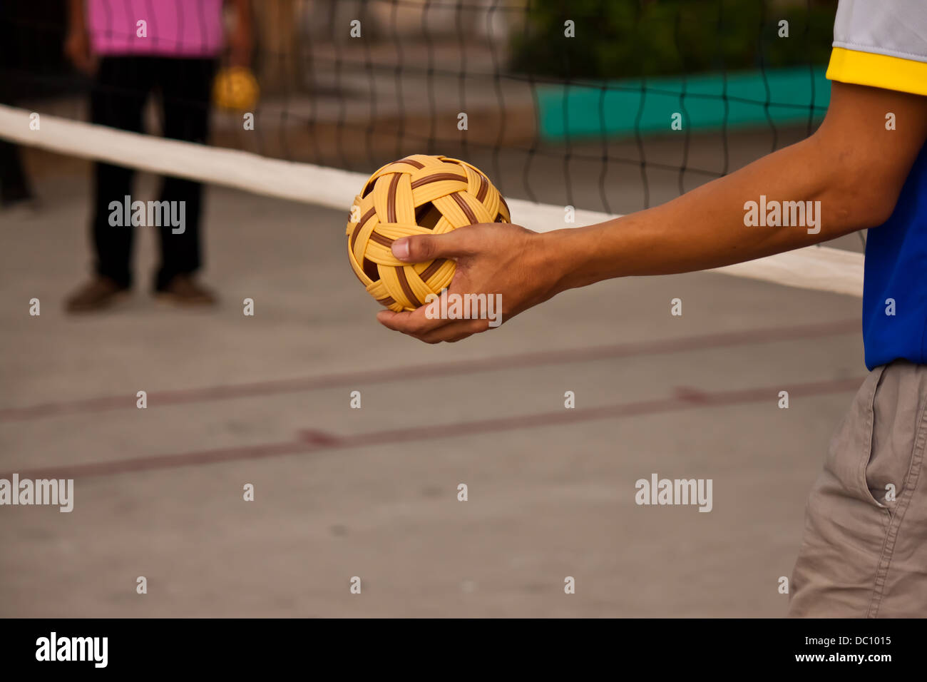 Sepak takraw Foto Stock