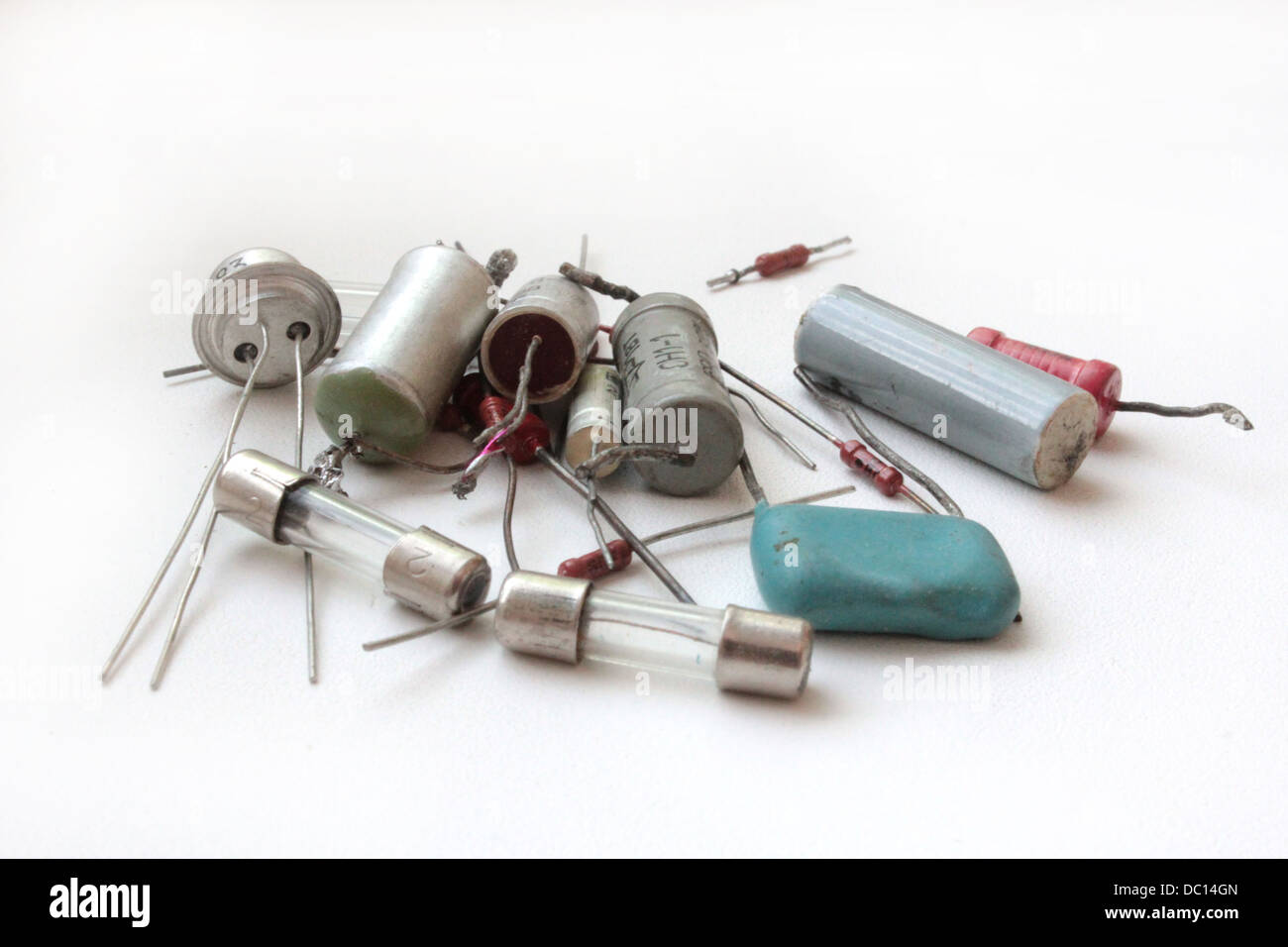 L'immagine di dettagli differenti per i circuiti elettronici Foto Stock